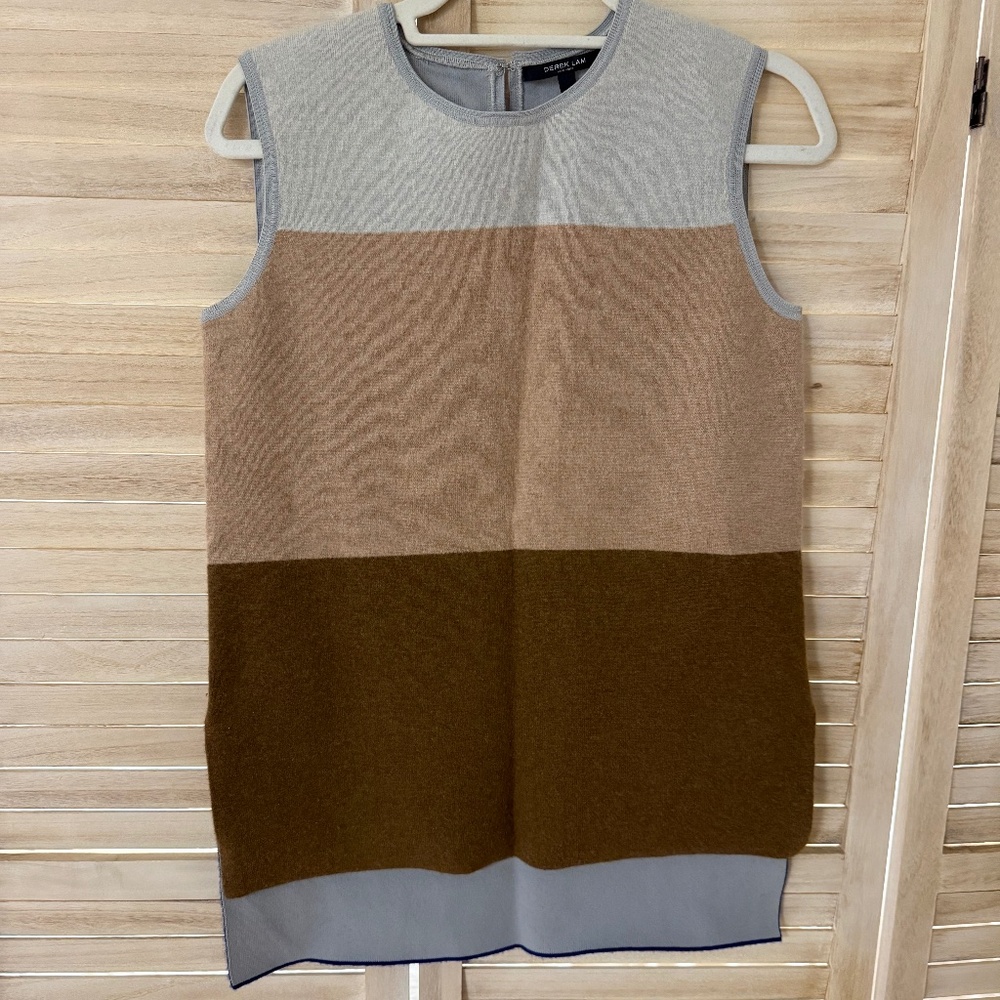 Derek Lam Color Block Sleeveless Sweater